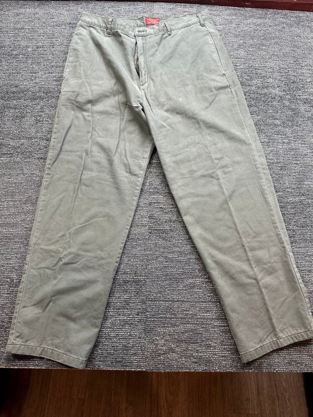 Moose Creek Legendary Clothing Mens 40x32 Olive Flannel Lined Chino Pants